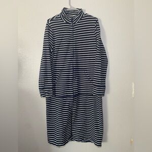 LL Bean Women's Size PS Long Sleeve Zip Up Ultra Soft Sweatshirt Long Robe